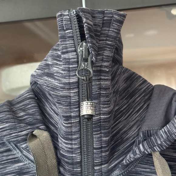 Lululemon Stride Jacket hoodie full zipper up Wren Space Dye heathered charcoal - Picture 5 of 13